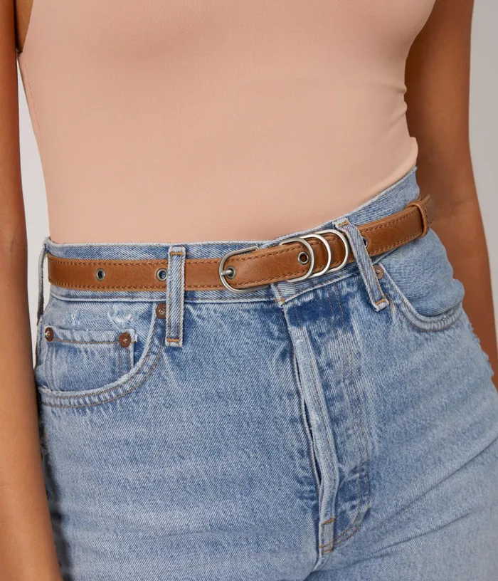 Women Julep Vegan Skinny Belt Chili Matt and Nat Belts
