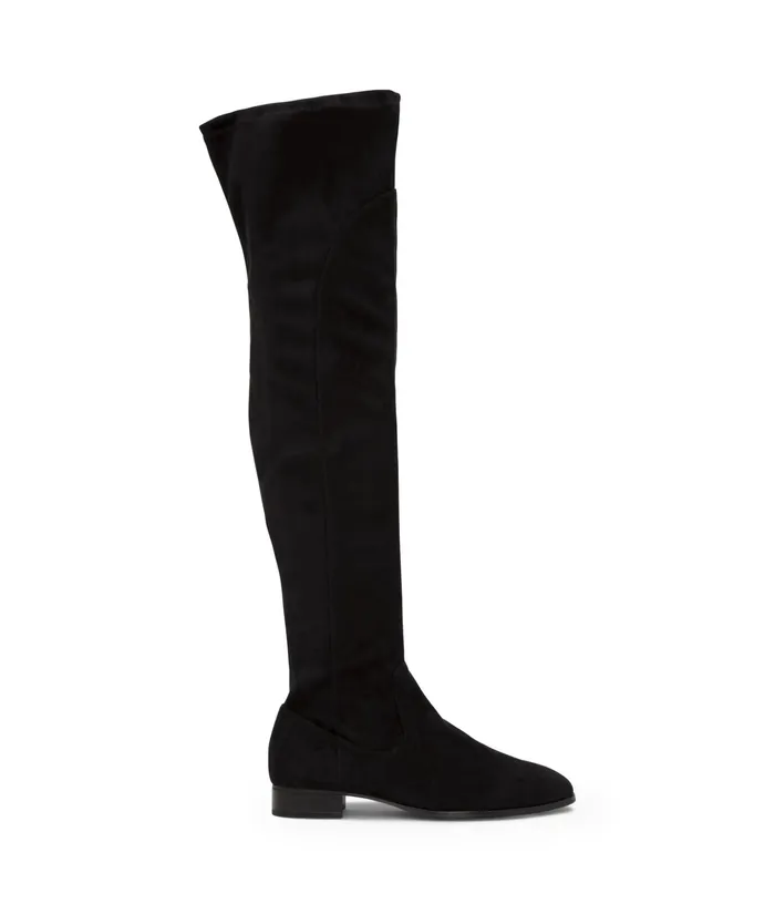 Women Kallya Vegan Over The Knee Boots Black Matt and Nat Boots