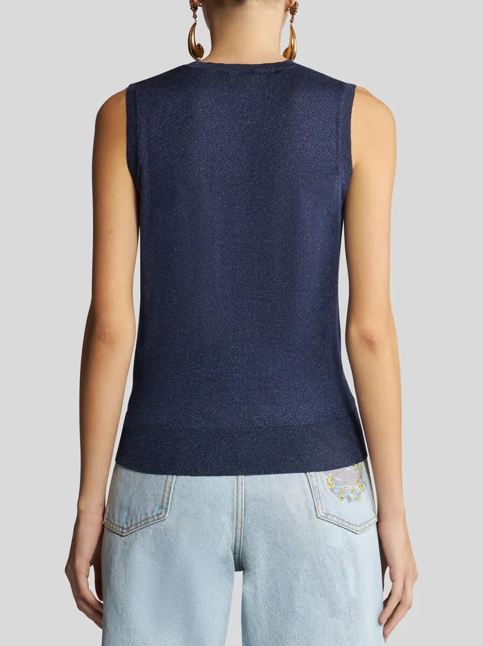 Women Knit Vest Top Etro Tops