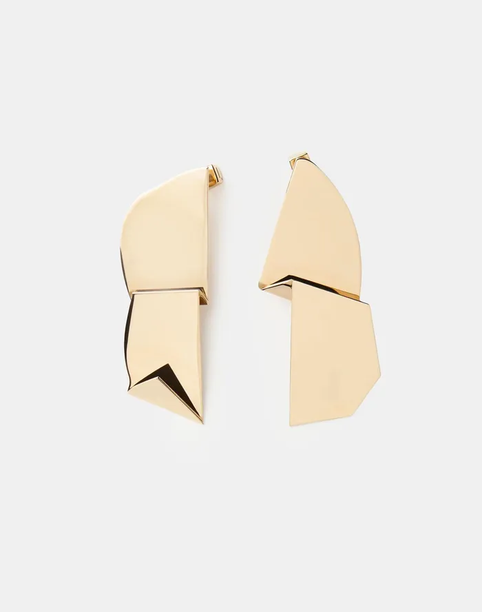 Women Lafayette 148 New York Jewelry Abstract Gold Drop Earring Gold