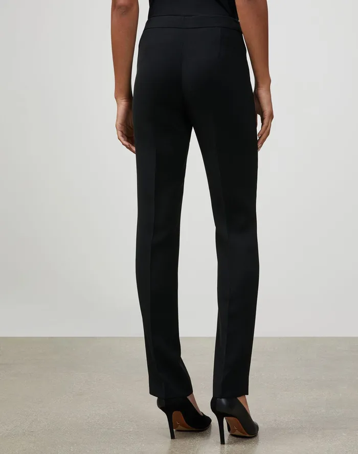 Women Lafayette 148 New York Pants and Shorts PlusSize Finesse Crepe Barrow Pant Black