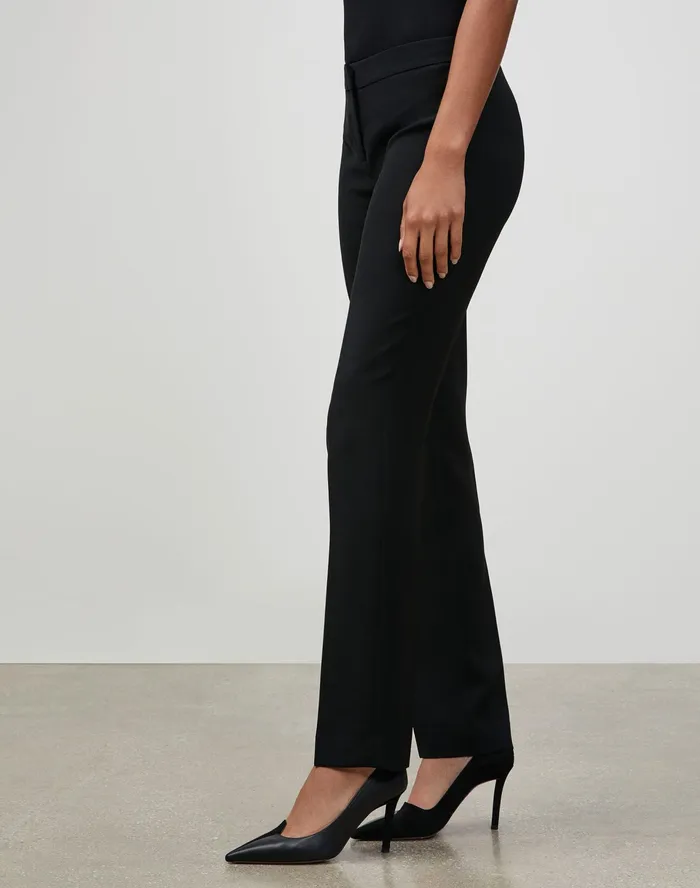 Women Lafayette 148 New York Pants and Shorts PlusSize Finesse Crepe Barrow Pant Black