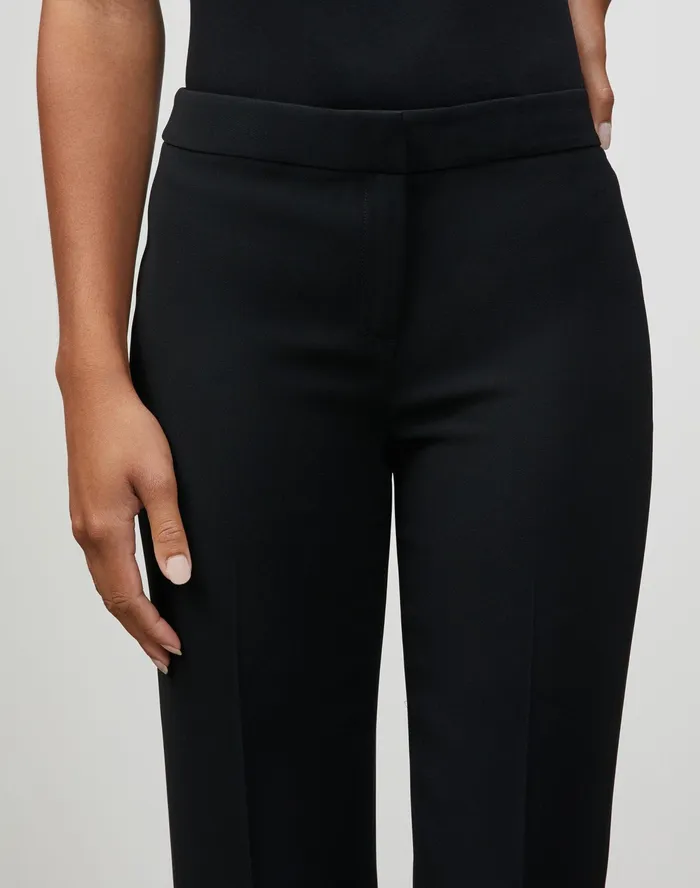 Women Lafayette 148 New York Pants and Shorts PlusSize Finesse Crepe Barrow Pant Black