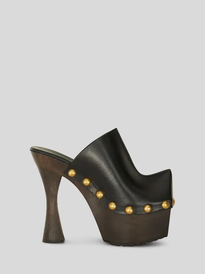 Women Leather Clogs Etro Sandals And Clogs