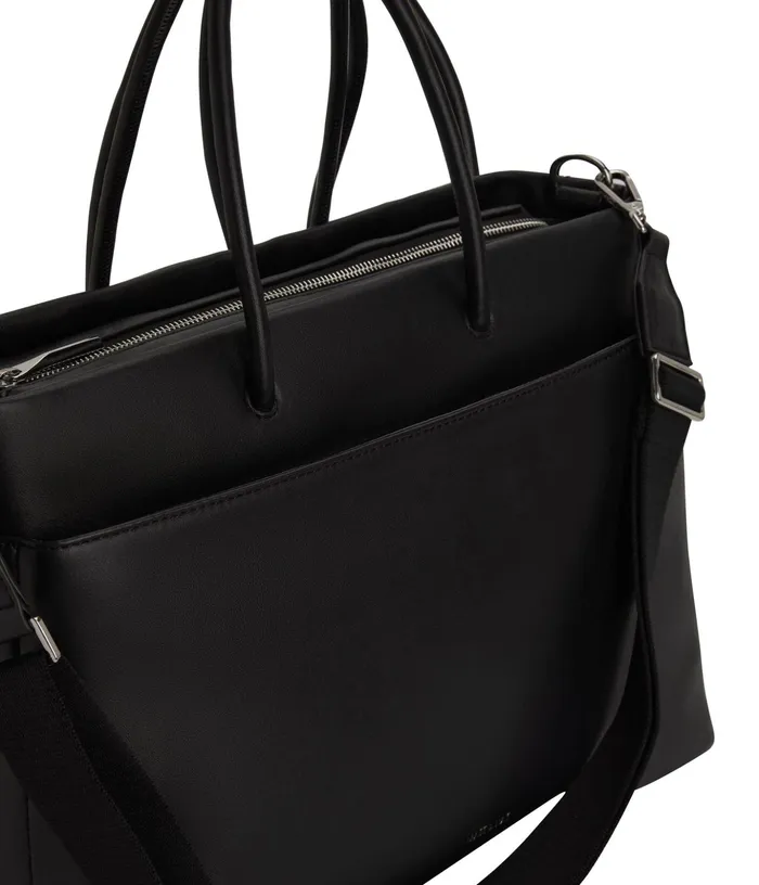 Women Lilet Vegan Diaper Bag 8211 Loom Black Shiny Nickel Matt and Nat Diaper Bags