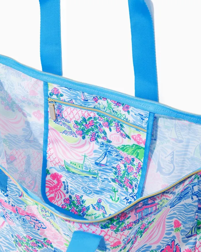 Women Lilly Pulitzer Bags Getaway Packable Tote Multi Sunshine State Of Mind Women Lilly Pulitzer Bags Getaway Packable Tote Multi Sunshine State Of Mind