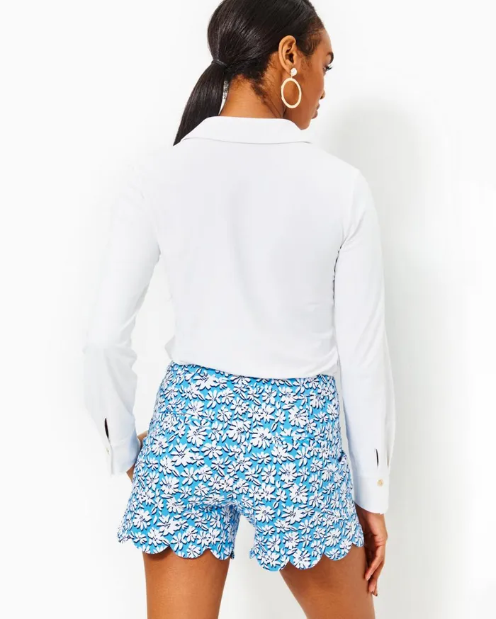 Women Lilly Pulitzer Bottoms 5034 Buttercup Mid Rise Short Lunar Blue Palm Beach Petals Women Lilly Pulitzer Bottoms 5034 Buttercup Mid Rise Short Lunar Blue Palm Beach Petals