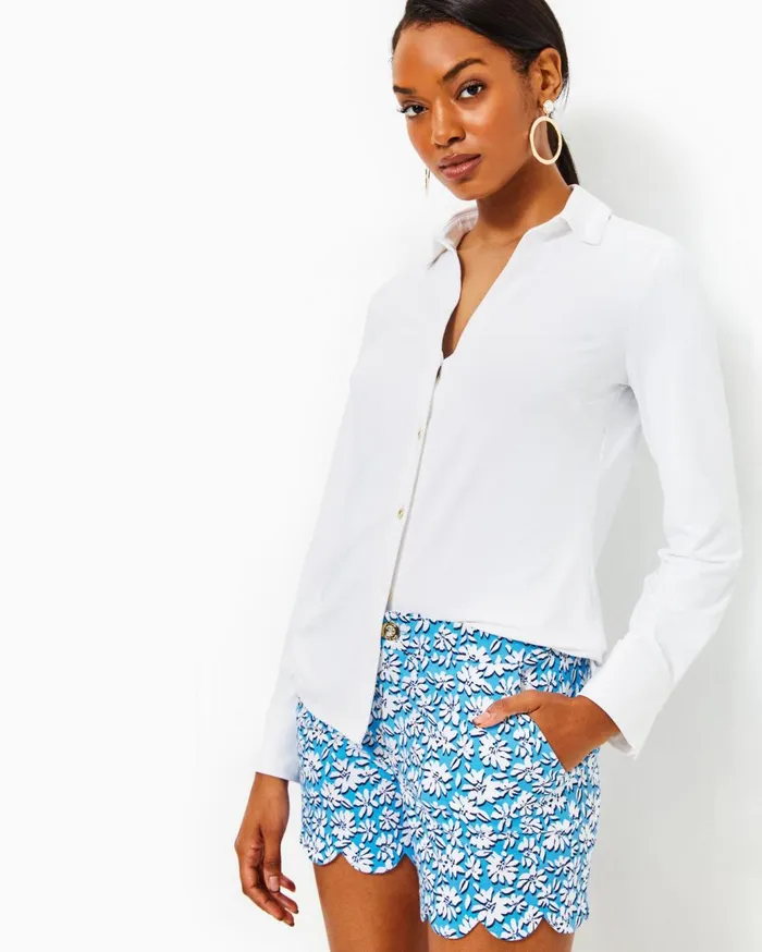 Women Lilly Pulitzer Bottoms 5034 Buttercup Mid Rise Short Lunar Blue Palm Beach Petals Women Lilly Pulitzer Bottoms 5034 Buttercup Mid Rise Short Lunar Blue Palm Beach Petals