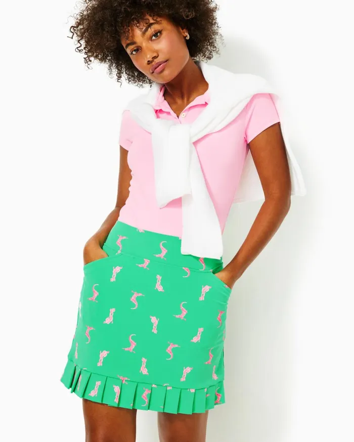 Women Lilly Pulitzer Bottoms UPF 50 Luxletic Monica Pleated Skort Spearmint Par Tee Animals Golf Women Lilly Pulitzer Bottoms UPF 50 Luxletic Monica Pleated Skort Spearmint Par Tee Animals Golf