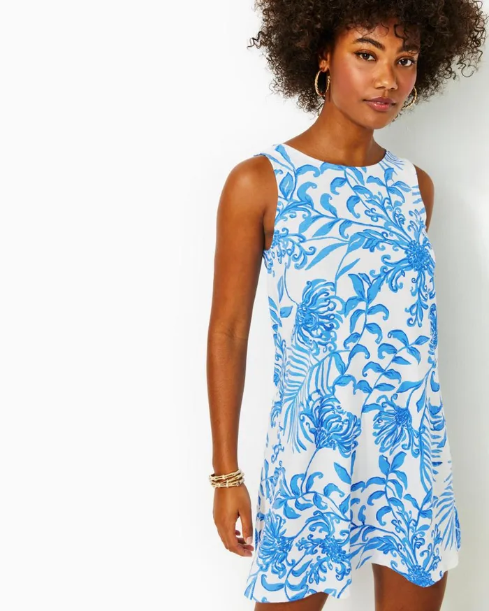 Women Lilly Pulitzer Dresses Cody TShirt Dress Low Tide Navy Bouquet All Day Women Lilly Pulitzer Dresses Cody TShirt Dress Low Tide Navy Bouquet All Day