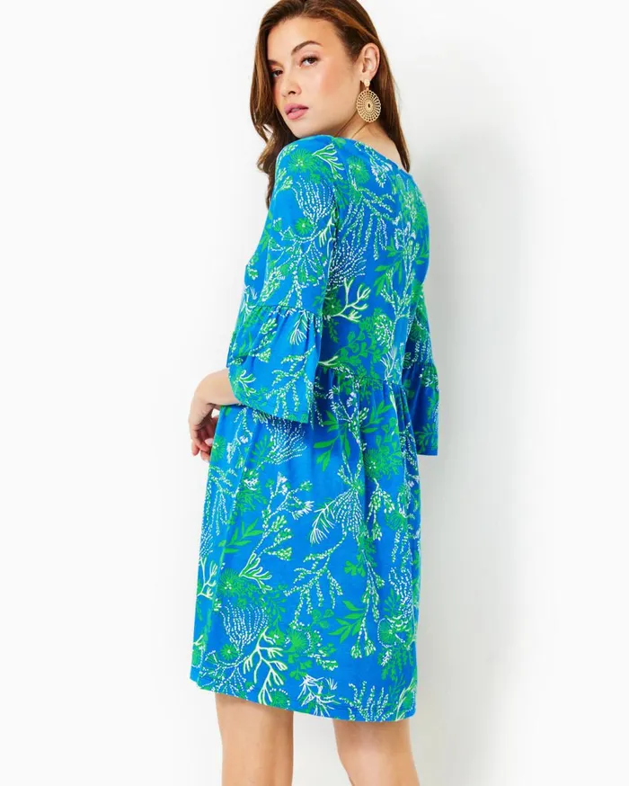 Women Lilly Pulitzer Dresses Jannie VNeck Dress Resort White Pb Anniversary Toile Women Lilly Pulitzer Dresses Jannie VNeck Dress Resort White Pb Anniversary Toile