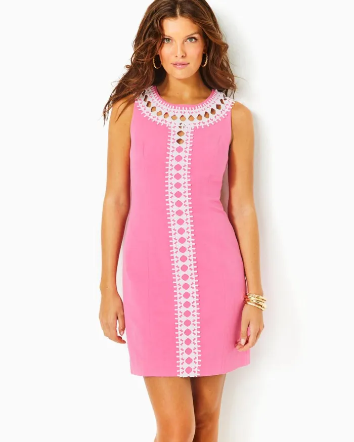 Women Lilly Pulitzer Dresses Mila Shift Dress Confetti Pink Women Lilly Pulitzer Dresses Mila Shift Dress Confetti Pink