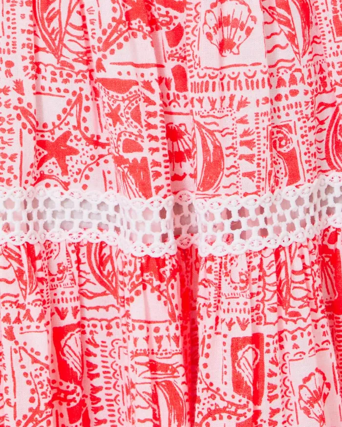 Women Lilly Pulitzer Dresses Ritamarie Ruffle Dress Resort White Flora Faille Women Lilly Pulitzer Dresses Ritamarie Ruffle Dress Resort White Flora Faille