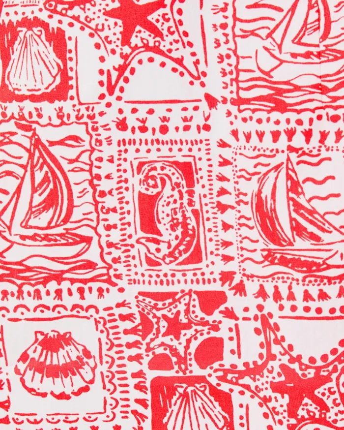 Women Lilly Pulitzer Dresses Rocko Cotton Romper Mizner Red Seaside Harbour Women Lilly Pulitzer Dresses Rocko Cotton Romper Mizner Red Seaside Harbour