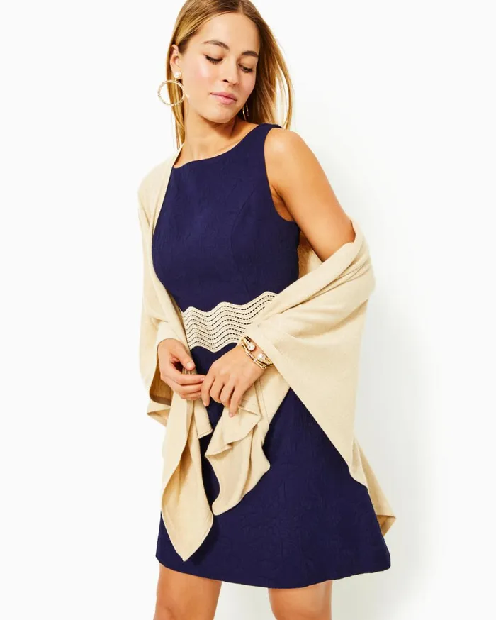 Women Lilly Pulitzer Dresses Siarra Stretch Dress True Navy Caliente Pucker Jacquard Women Lilly Pulitzer Dresses Siarra Stretch Dress True Navy Caliente Pucker Jacquard