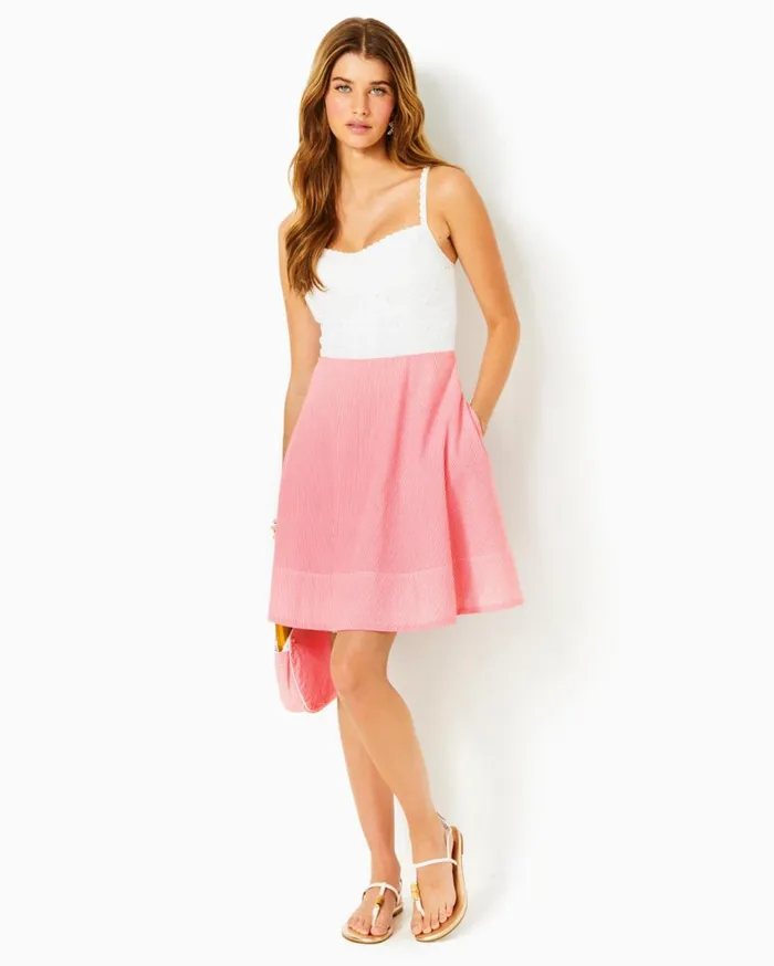 Women Lilly Pulitzer Dresses Siarra Stretch Dress True Navy Caliente Pucker Jacquard Women Lilly Pulitzer Dresses Siarra Stretch Dress True Navy Caliente Pucker Jacquard