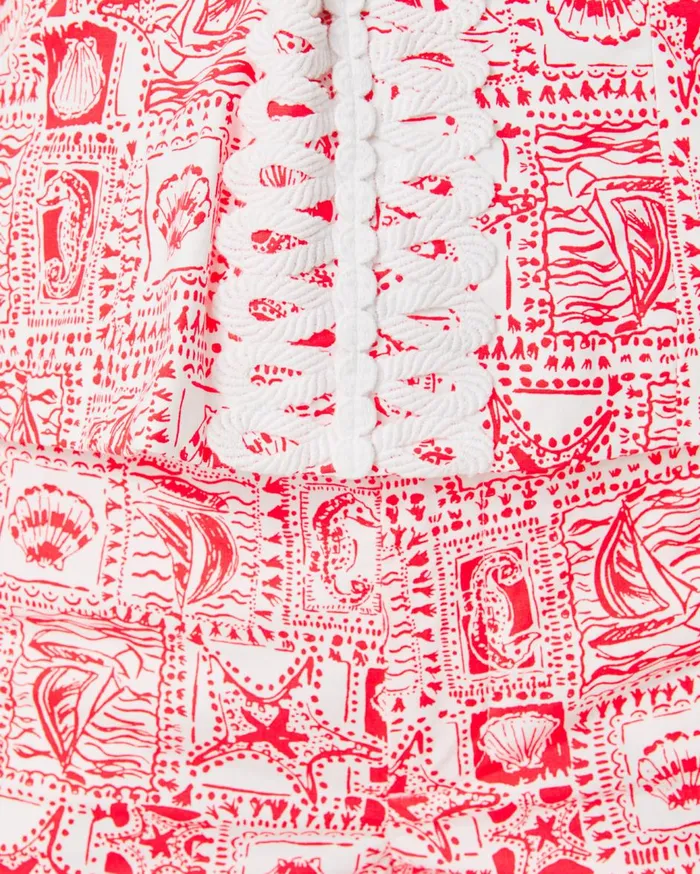 Women Lilly Pulitzer Matching Sets Shelli Stretch Top and Gretchen High Rise Short Set Mizner Red Seaside Harbour Women Lilly Pulitzer Matching Sets Shelli Stretch Top and Gretchen High Rise Short Set Mizner Red Seaside Harbour