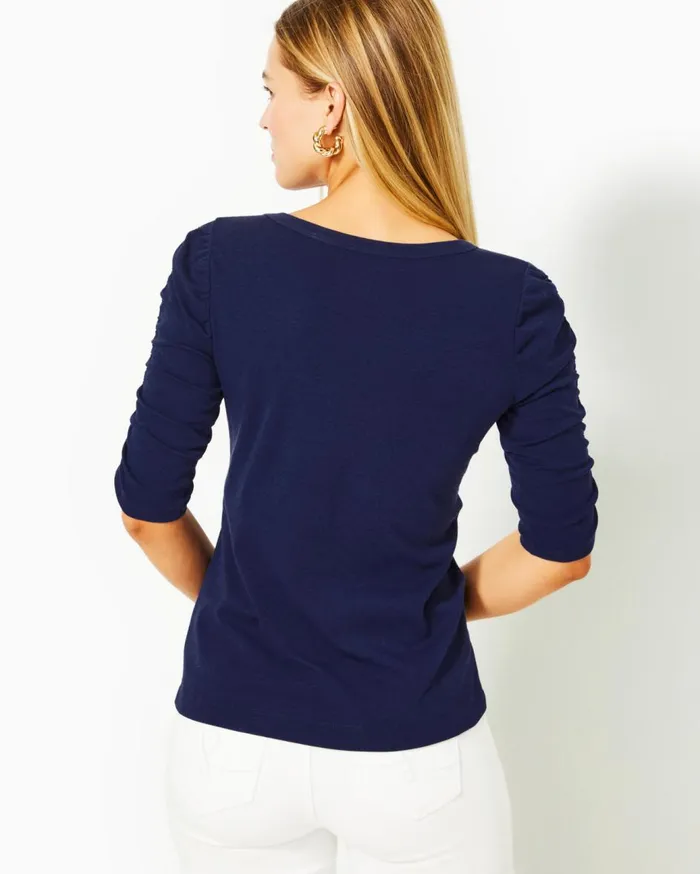 Women Lilly Pulitzer Tops Belden Top Lunar Blue Women Lilly Pulitzer Tops Belden Top Lunar Blue
