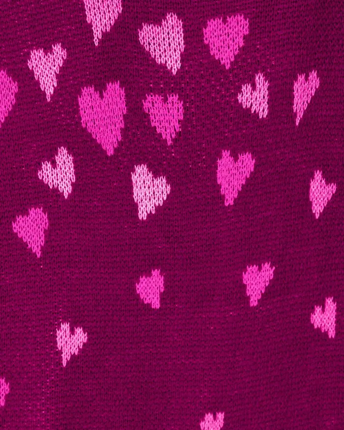 Women Lilly Pulitzer Tops Elizabelle Sweater Mulberry Ombre Heart Jacquard Women Lilly Pulitzer Tops Elizabelle Sweater Mulberry Ombre Heart Jacquard