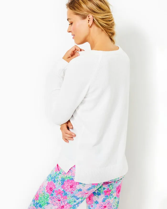 Women Lilly Pulitzer Tops Praxon Sweater Coconut Women Lilly Pulitzer Tops Praxon Sweater Coconut