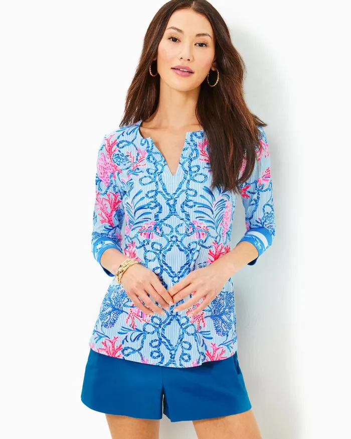 Women Lilly Pulitzer Tops UPF 50 ChillyLilly Karina Tunic Multi Naut Today Engineered Chillylilly Women Lilly Pulitzer Tops UPF 50 ChillyLilly Karina Tunic Multi Naut Today Engineered Chillylilly
