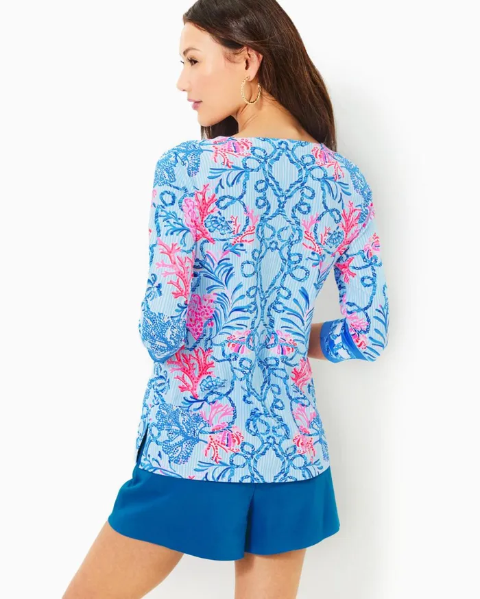 Women Lilly Pulitzer Tops UPF 50 ChillyLilly Karina Tunic Multi Naut Today Engineered Chillylilly Women Lilly Pulitzer Tops UPF 50 ChillyLilly Karina Tunic Multi Naut Today Engineered Chillylilly
