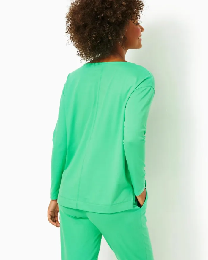Women Lilly Pulitzer Tops UPF 50 Karessa Top Spearmint Women Lilly Pulitzer Tops UPF 50 Karessa Top Spearmint