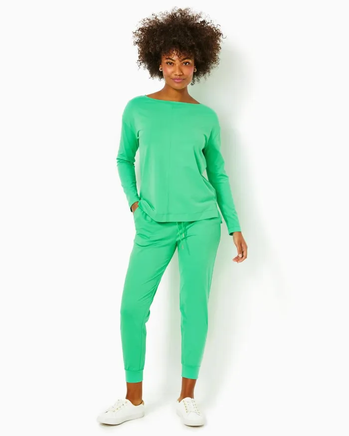 Women Lilly Pulitzer Tops UPF 50 Karessa Top Spearmint Women Lilly Pulitzer Tops UPF 50 Karessa Top Spearmint