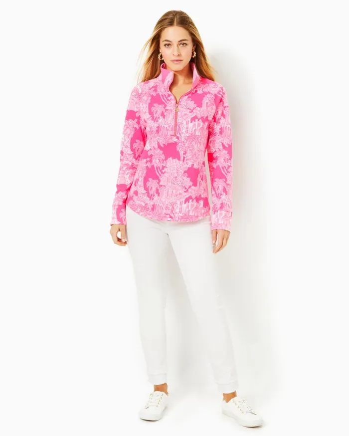 Women Lilly Pulitzer Tops UPF 50 Skipper Popover Whisper Blue Lilly Loves Nantucket Women Lilly Pulitzer Tops UPF 50 Skipper Popover Whisper Blue Lilly Loves Nantucket