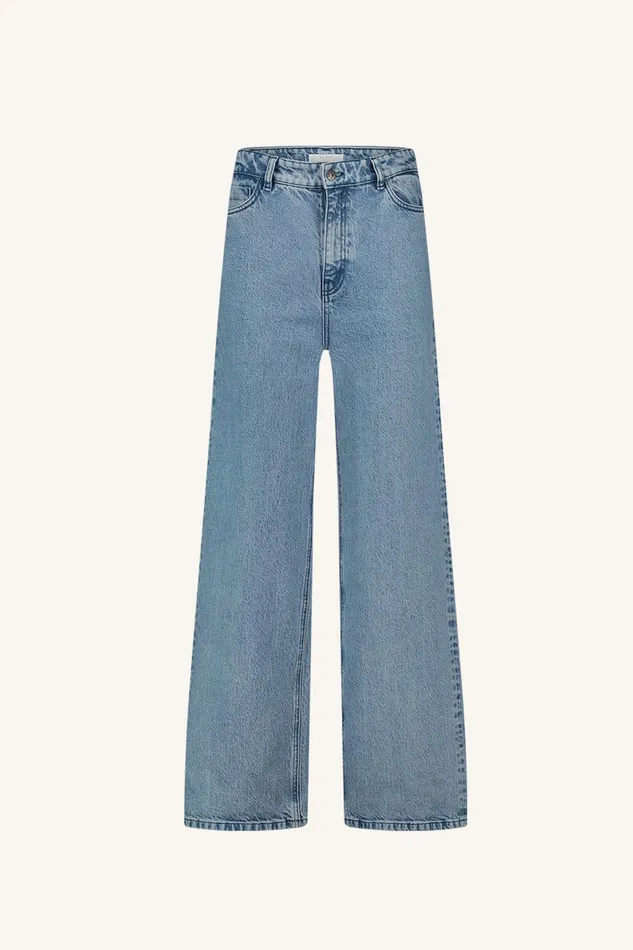 Women Lina Non Stretch Pants Light Denim Bybar Trousers Women Lina Non Stretch Pants Light Denim Bybar Trousers