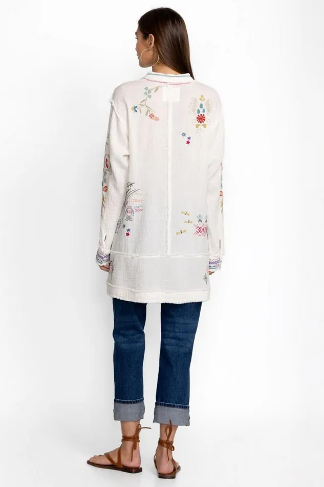 Women LITZY TUNIC Natural Johnny Was Tops Women LITZY TUNIC Natural Johnny Was Tops