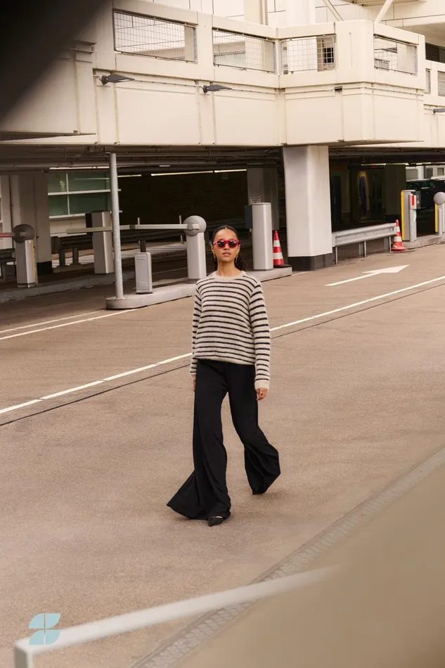 Women Lumi Pants Jet Black Bybar Trousers