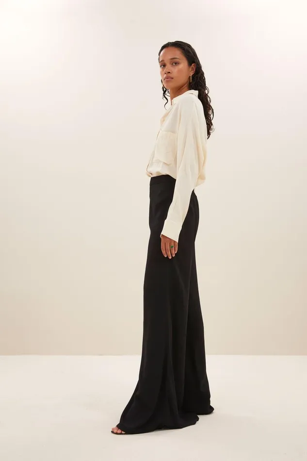 Women Lumi Pants Jet Black Bybar Trousers