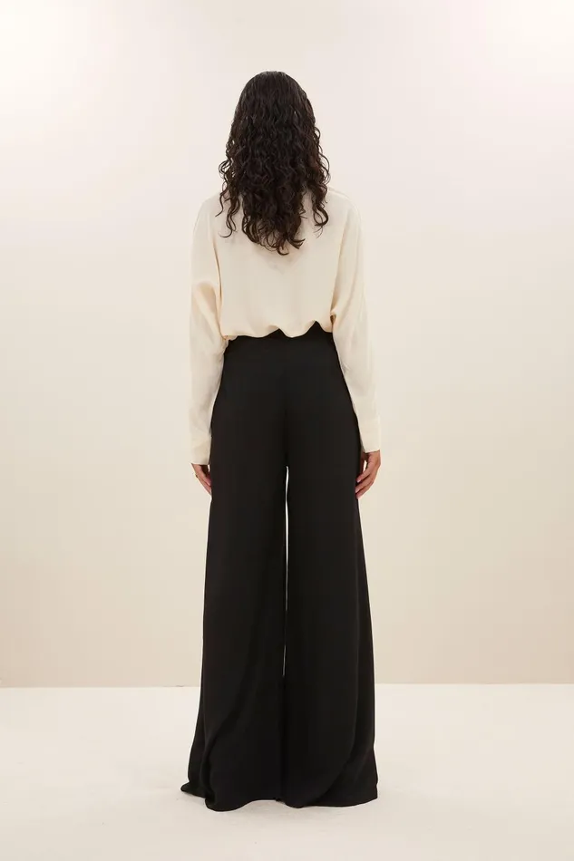 Women Lumi Pants Jet Black Bybar Trousers