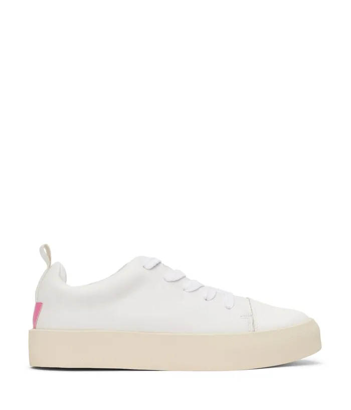 Women Marci Vegan Sneakers Whitepink Matt and Nat Sneakers