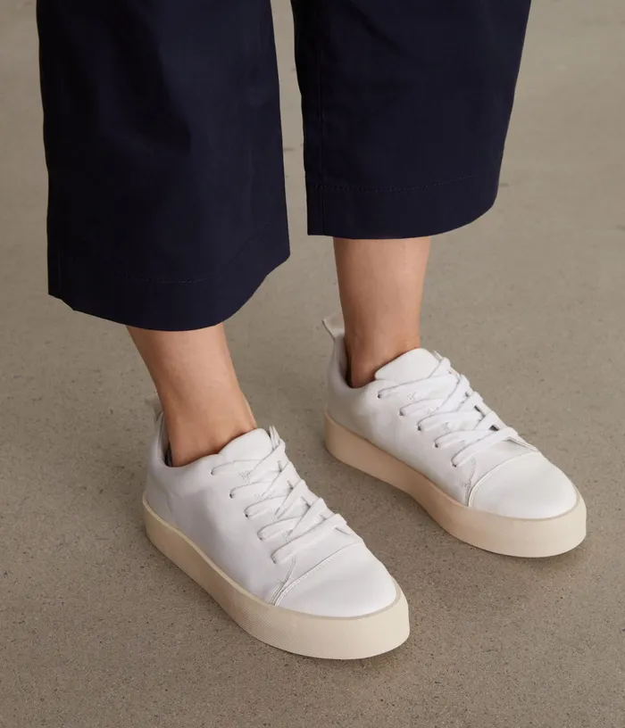 Women Marci Vegan Sneakers Whitesilver Matt and Nat Sneakers