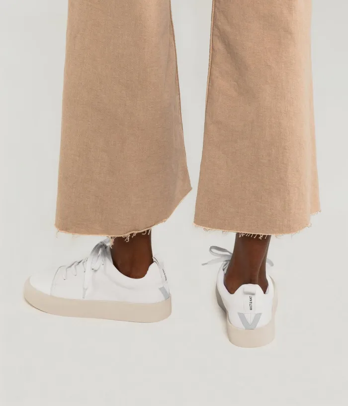 Women Marci Vegan Sneakers Whitesilver Matt and Nat Sneakers