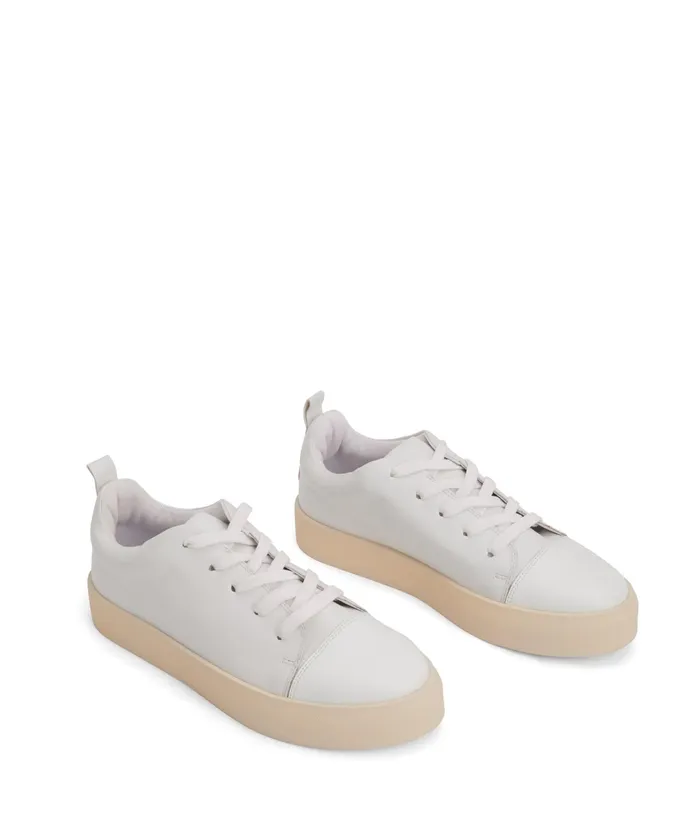 Women Marci Vegan Sneakers Whitesilver Matt and Nat Sneakers