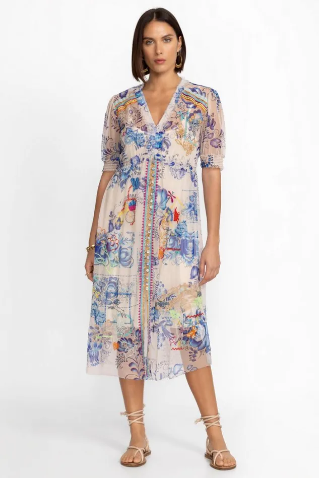 Women MAZZY RUCHED DRESS Farrowen Johnny Was Dresses Women MAZZY RUCHED DRESS Farrowen Johnny Was Dresses