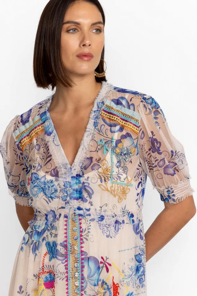 Women MAZZY RUCHED DRESS Farrowen Johnny Was Dresses Women MAZZY RUCHED DRESS Farrowen Johnny Was Dresses