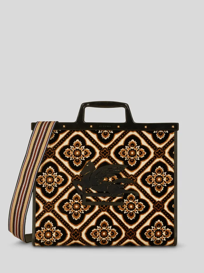 Women Medium Jacquard Love Trotter Bag Etro Shopping Bags