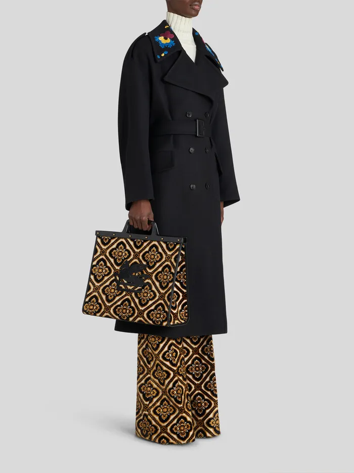Women Medium Jacquard Love Trotter Bag Etro Shopping Bags