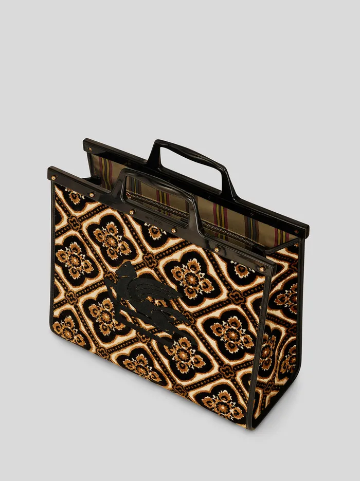 Women Medium Jacquard Love Trotter Bag Etro Shopping Bags