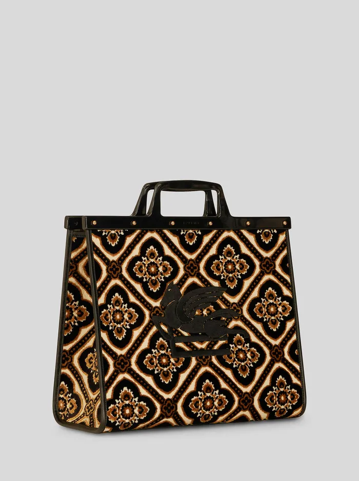 Women Medium Jacquard Love Trotter Bag Etro Shopping Bags