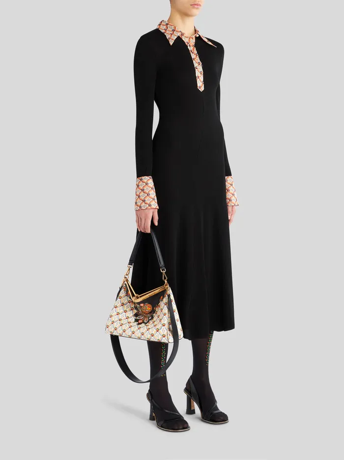 Women Medium Printed Vela Bag Etro Shoulder Bags