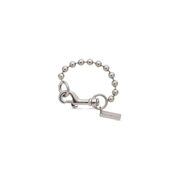 WomenMen Bracelets and Rings Balenciaga Skate Bracelet In Silver