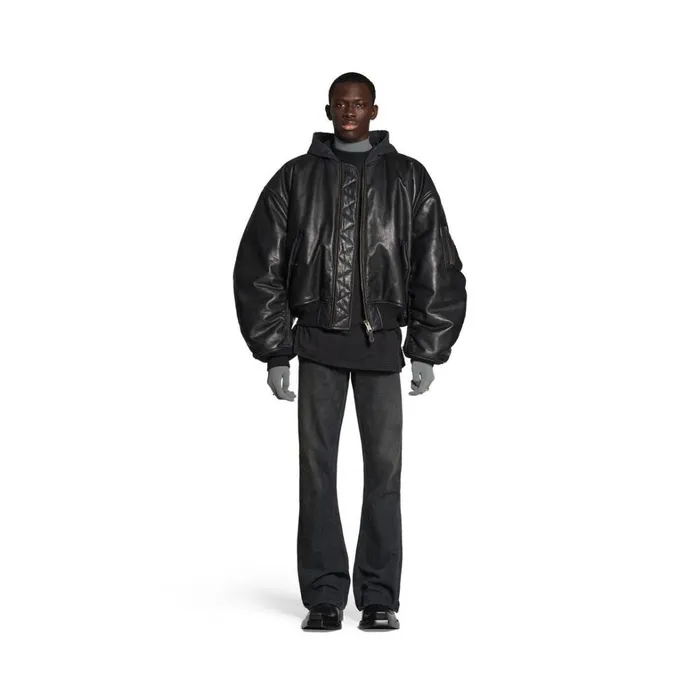 WomenMen Coats and Jackets Balenciaga Bomber In Black