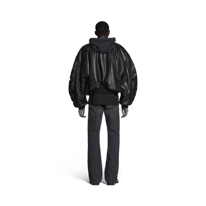 WomenMen Coats and Jackets Balenciaga Bomber In Black