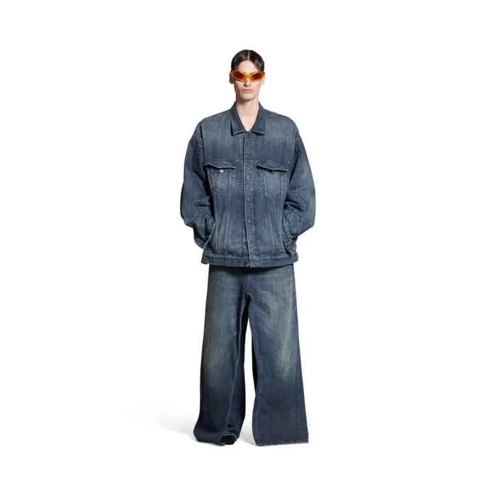 WomenMen Coats and Jackets Balenciaga Deconstructed Jacket In Dark Blue