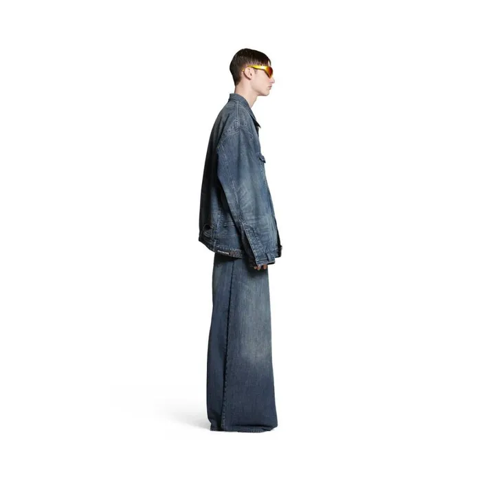 WomenMen Coats and Jackets Balenciaga Deconstructed Jacket In Dark Blue